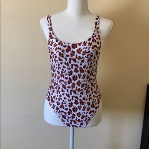 Leopard print one piece